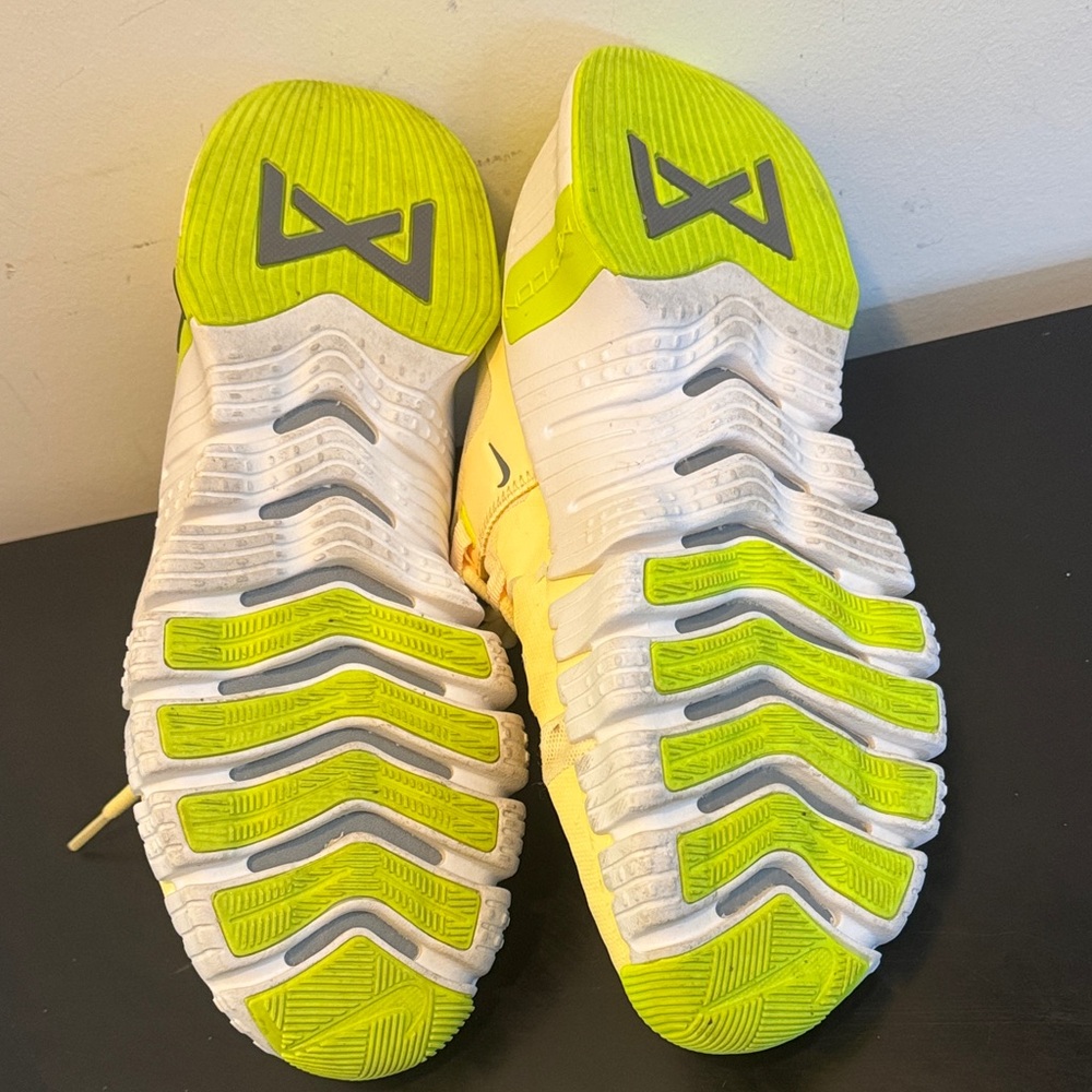 Like New Nike Free TR Yellow and Lime Athletic Shoes - Picture 9 of 10